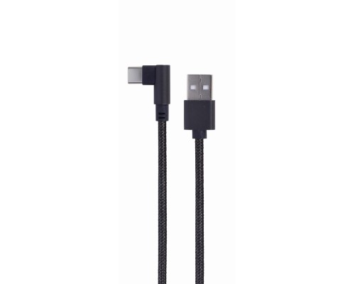Angled USB Type-C charging & data cable0.2 mblack