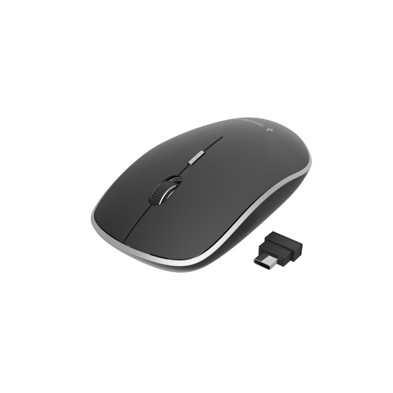 Gembird Silent Wireless Optical Mouse with Type-C Receiver