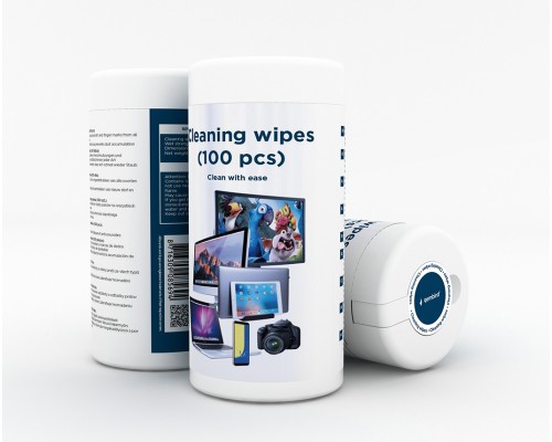 Alcohol screen cleaning wipes (100 pcs)