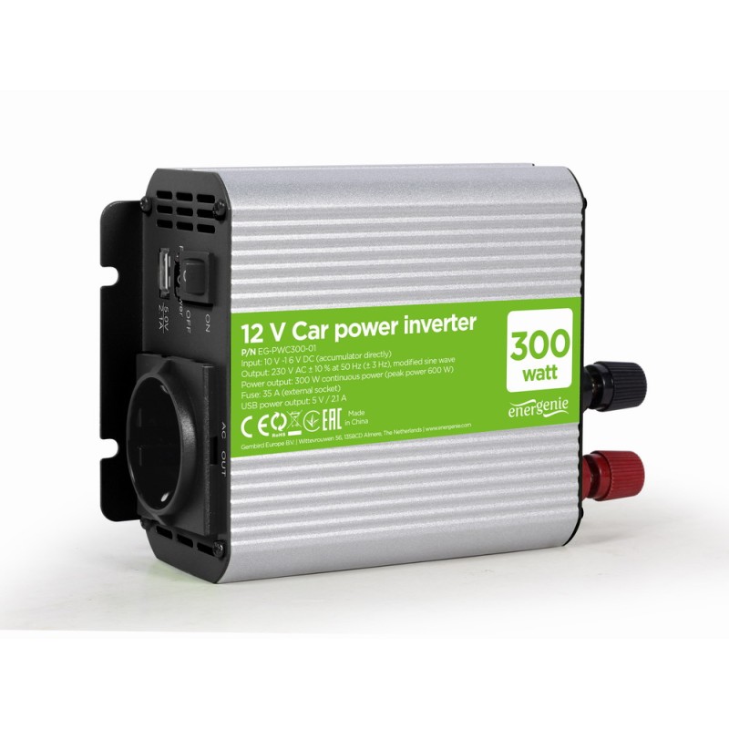 Energenie 12V Car Power Inverter 300W