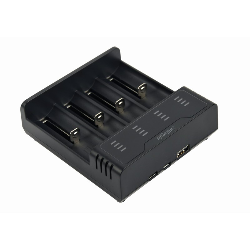Energenie Ni-MH + Li-ion Fast Battery Charger Black