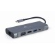 USB Type-C 7-in-1 multi-port adapter (Hub3.0 + HDMI + VGA + PD + card reader + stereo audio)space grey