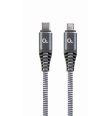 Premium cotton braided USB Type-C to micro-USB charging & data cable1.5 m