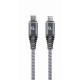 Premium cotton braided USB Type-C to micro-USB charging & data cable1.5 m