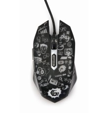 6-button wired optical LED mouseblack