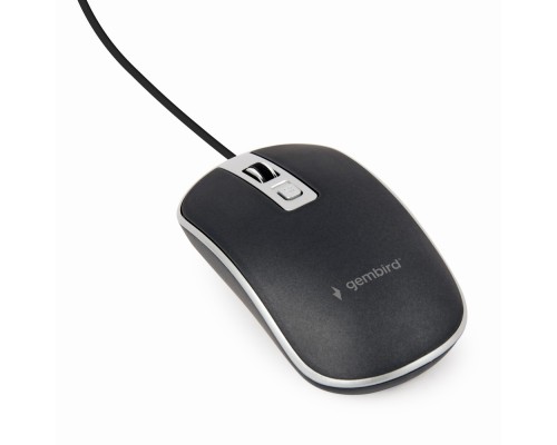 Wired optical mouseUSBblack/silver