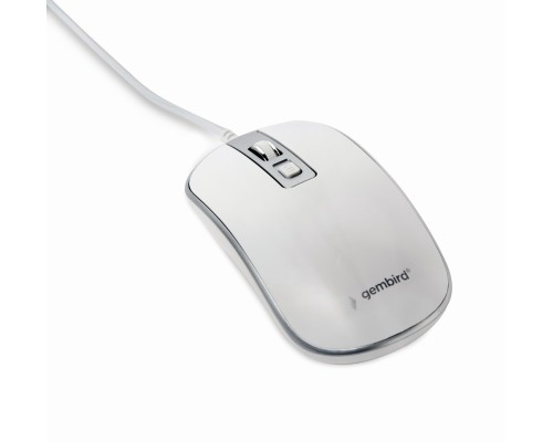 Wired optical mouseUSBwhite/silver