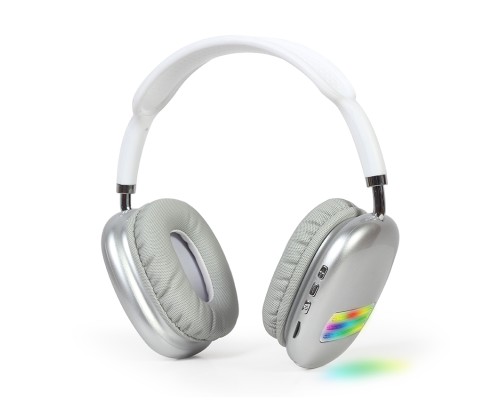 BT stereo headset with LED light effectwhite
