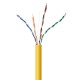 CAT5e UTP LAN cable (CCA)solid1000 ftyellow