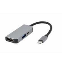 USB Type-C 3-in-1 multi-port adapter (USB port + HDMI + PD)silver