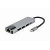 Cablexpert USB Type-C 5-in-1 Multiport Adapter (HUB + HDMI + PD + LAN)