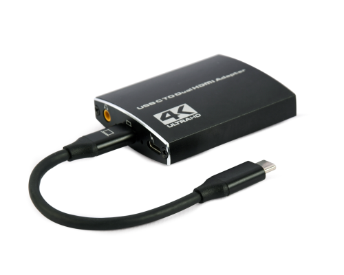 USB-C to dual HDMI adapter4K 60Hzblack