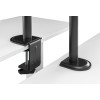 Gembird Adjustable desk mount with monitor arm and notebook tray
