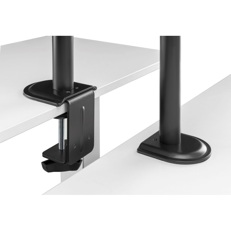 Gembird Adjustable desk mount with monitor arm and notebook tray