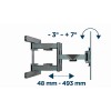 Gembird Full Motion TV Wall Mount 40-80