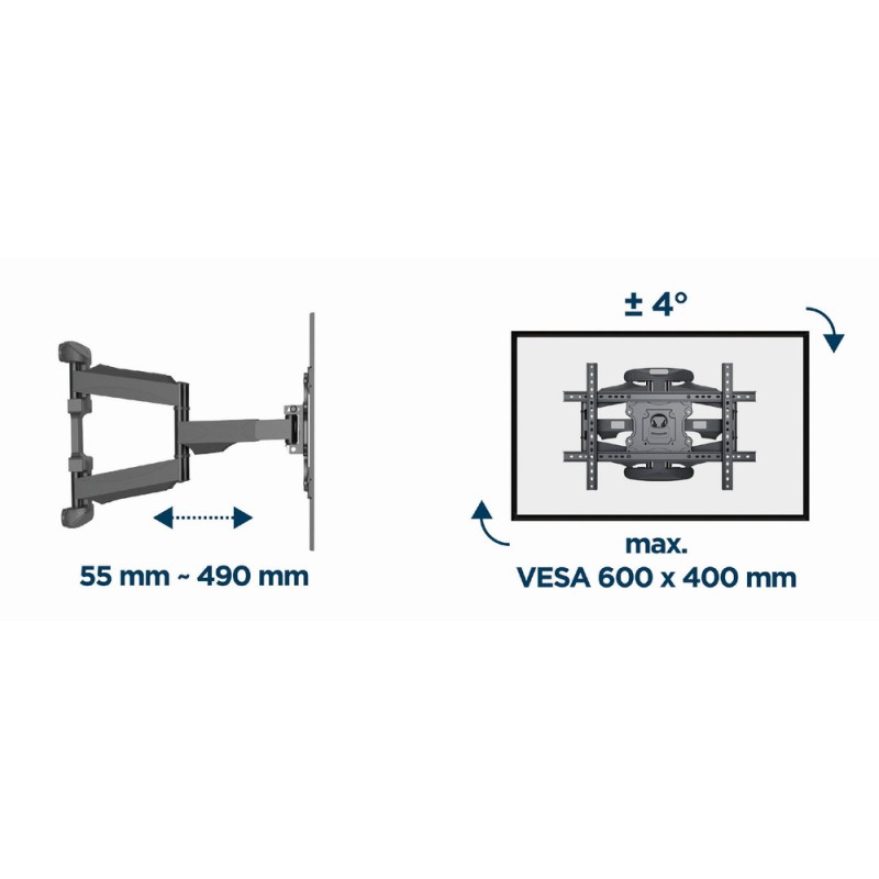 Gembird Full Motion TV Wall Mount 32 - 75
