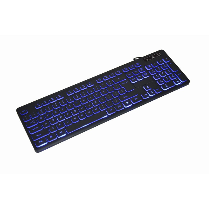 Gembird 3 Color Backlight Multimedia Keyboard US Layout