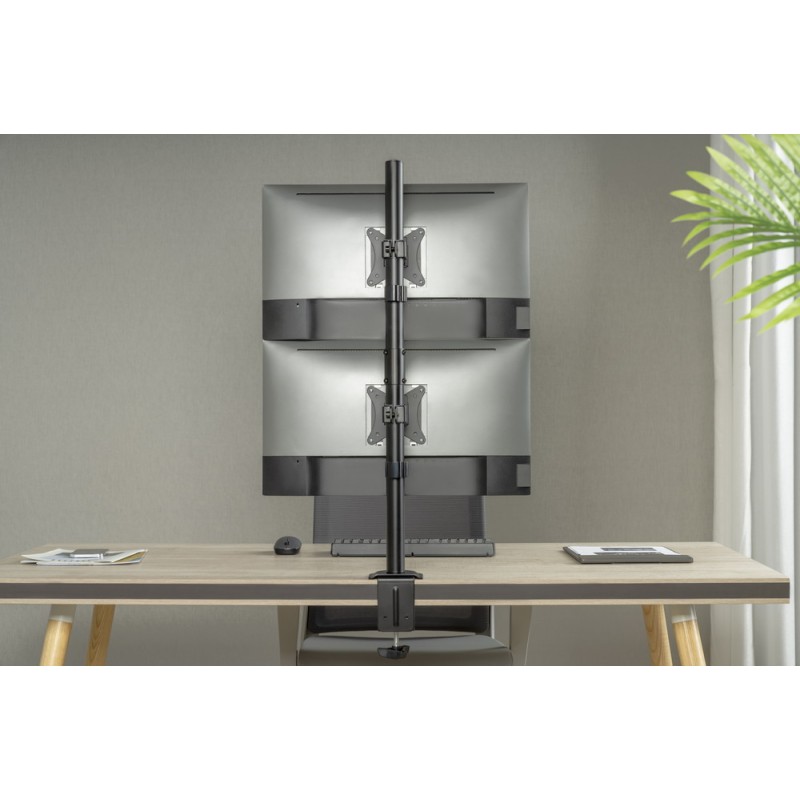 Gembird Dual Display Vertical Desk Mount 17-32