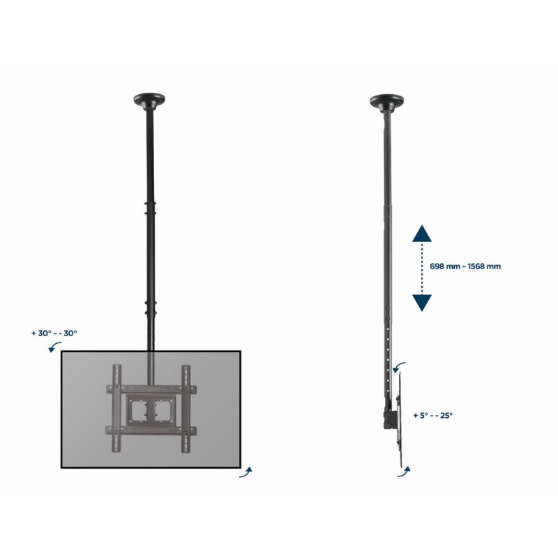 Gembird Full Motion TV Ceiling Mount 32-70