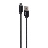 Cablexpert Cotton Braided Micro-USB Cable 1.8m Black