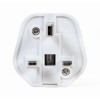 AC Power EU Schuko to UK Plug Adapter