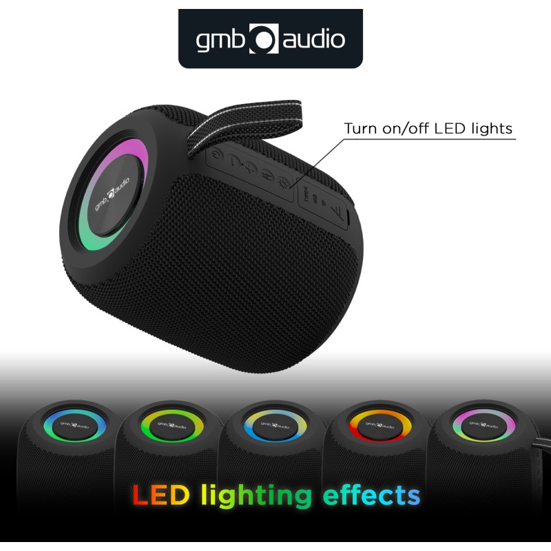 Gembird Bluetooth LED Speaker Black