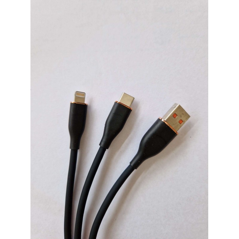 Cablexpert Premium Silicon USB Type-A to 8-Pin Cable 1.5m Black