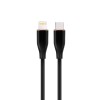 Cablexpert Premium Silicon USB Type-C to 8-Pin Cable 1.5m Black