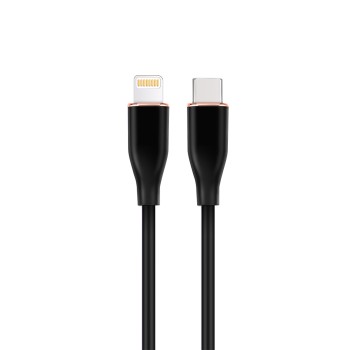Cablexpert Premium Silicon USB Type-C to 8-Pin Cable 1.5m Black