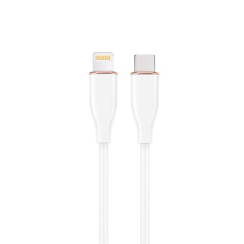 Cablexpert Premium Silicon USB Type-C to 8-Pin Cable 1.5m White