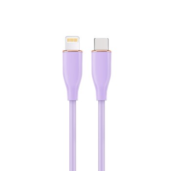 Cablexpert Premium Silicon USB Type-C to 8-Pin Cable 1.5m Violet