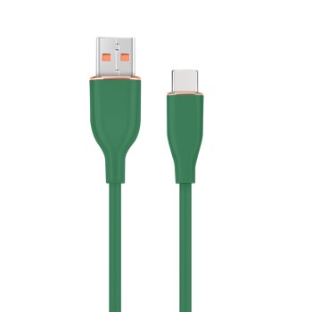 Cablexpert Premium Silicon USB Type-C Cable 1.5m Green