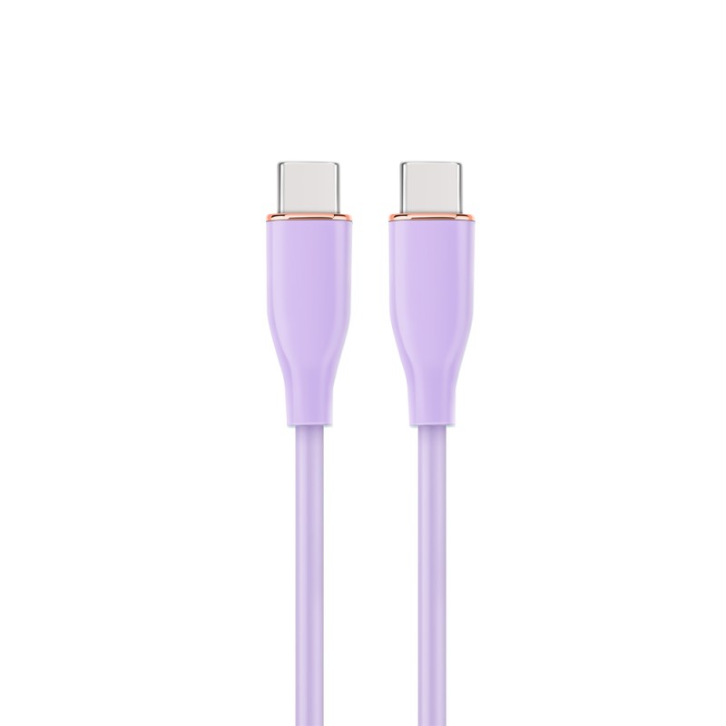 Cablexpert Premium Silicon USB Type-C PD Cable 1.5m Violet