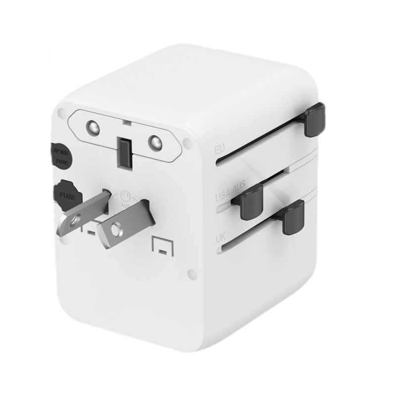 Gembird Universal Travel Power Adapter 20W White