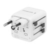 Gembird Universal Travel Power Adapter White