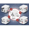 Gembird Universal Travel Power Adapter White