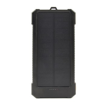 Gembird 10000mAh Solar Power Bank Black