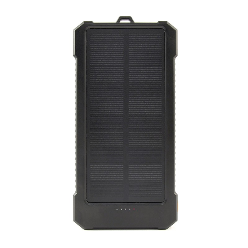 Gembird 10000mAh Solar Power Bank Black