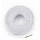 Flat telephone cable stranded wire 100 meterswhite4 wires
