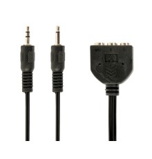 Microphone and headphone extension cable