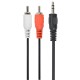 3.5 mm stereo to RCA plug cable1.5 m