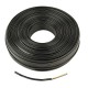 Flat telephone cable stranded wire 100 meters black4 wires