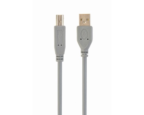 USB 2.0 A-plug B-plug 6ft cablegrey color