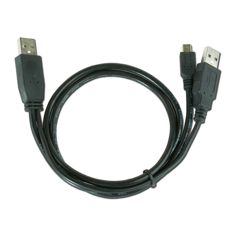 Cablexpert Dual USB-A to Mini USB Cable