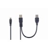 Cablexpert Dual USB-A to Mini USB Cable