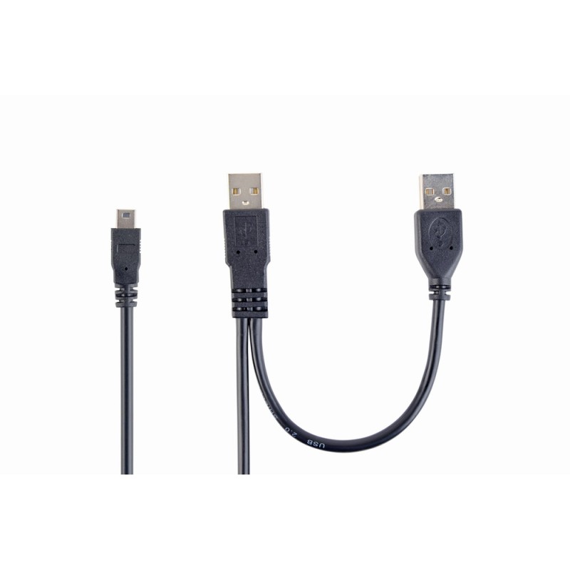 Cablexpert Dual USB-A to Mini USB Cable