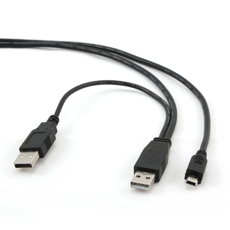 Cablexpert Dual USB-A to Mini USB Cable