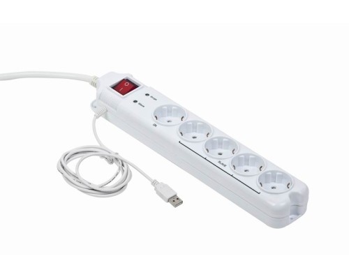 Surge protector with Master Slave functionwhite colorcolor box packing