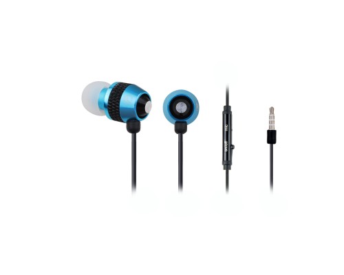 Metal earphones with microphone