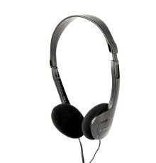 Stereo headphones with volume controlblack color